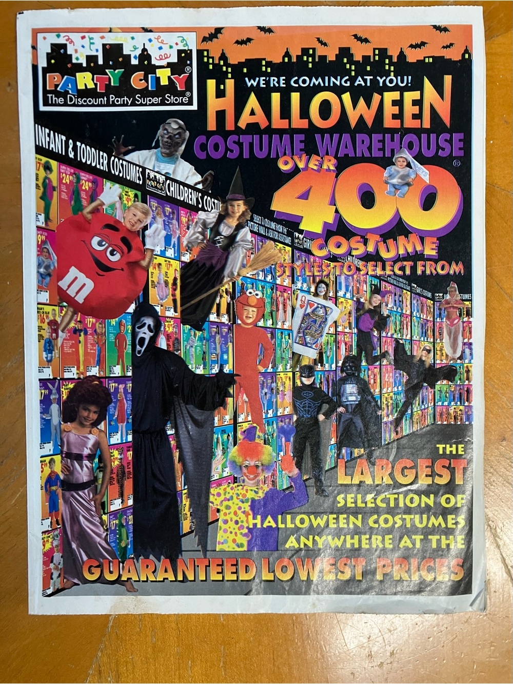 VTG 1997 Party City Halloween Costume Catalog Ad Circular Scream Ghostface